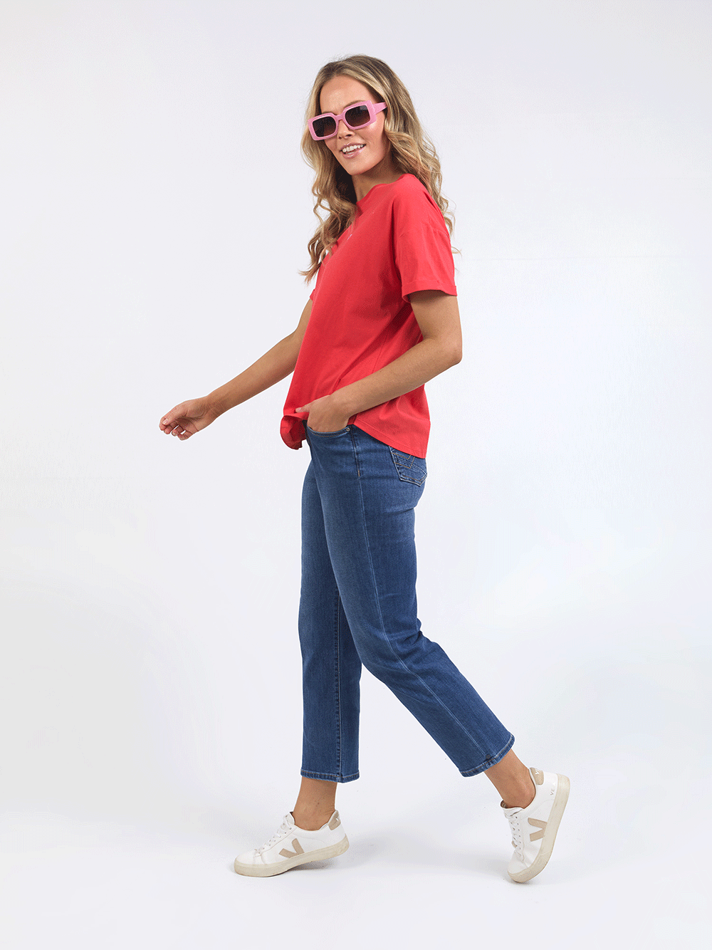 ELM LIFESTYLE Halli Tee - RED