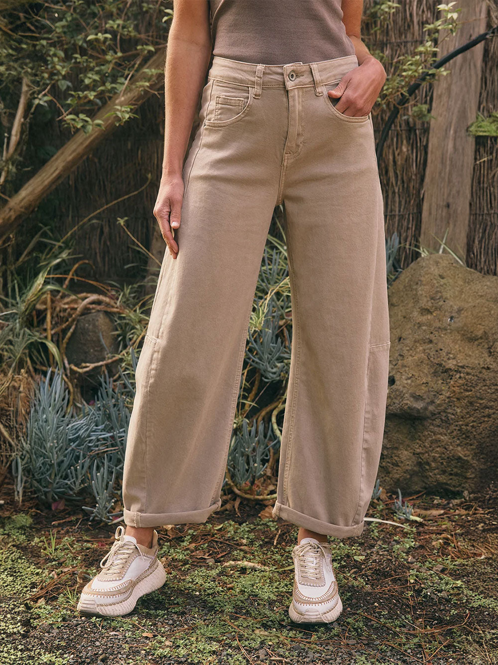 Idaho Barrel Jean - BEIGE