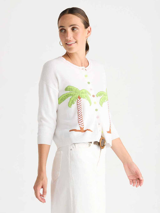 Island Cardigan - WHITE
