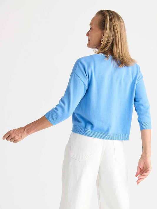 Island Cardigan - BLUE BELL