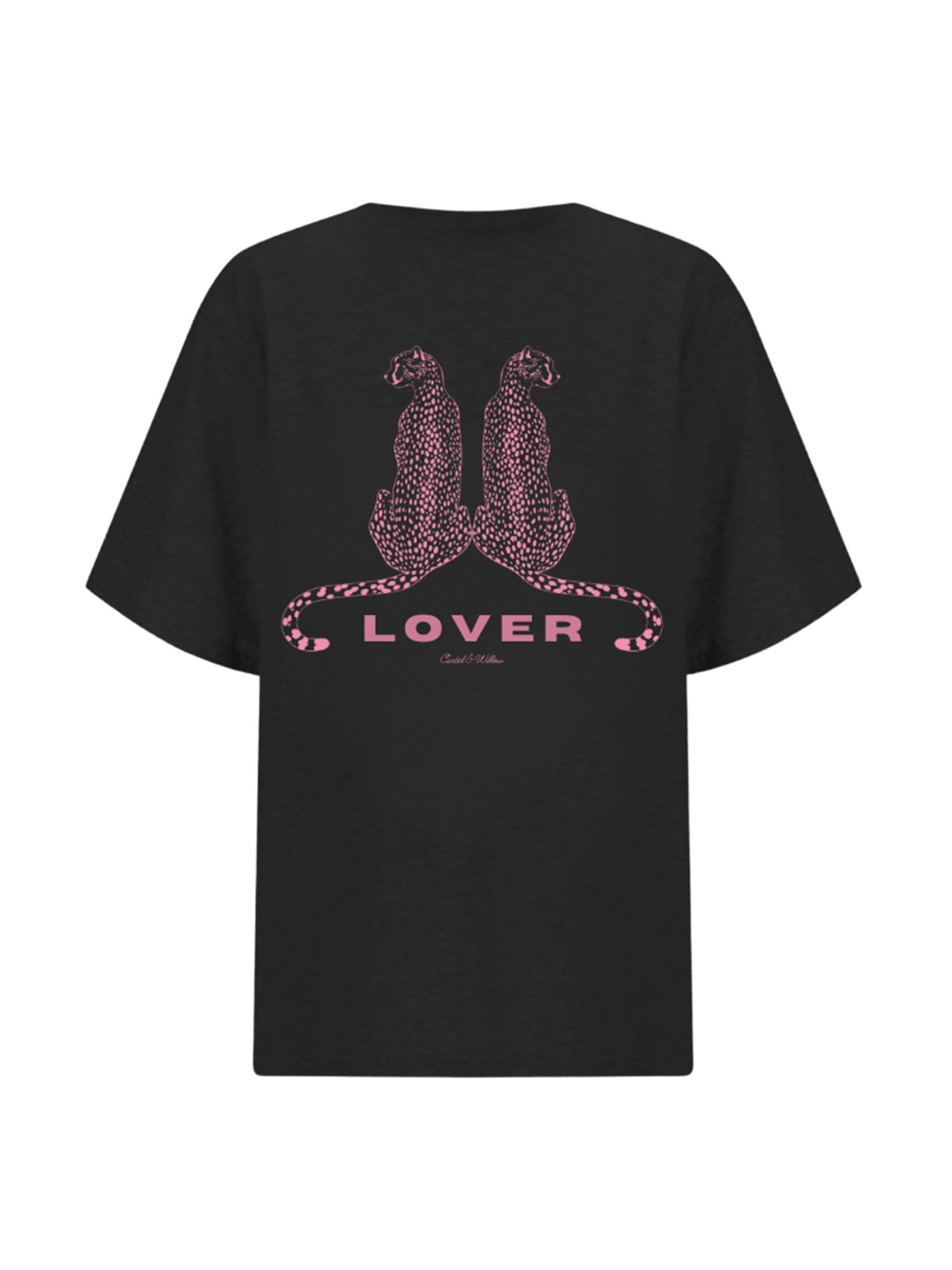 Leopard Lover Tee - VINTAGE WASH BLACK