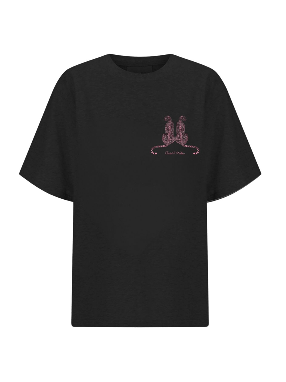 Leopard Lover Tee - VINTAGE WASH BLACK