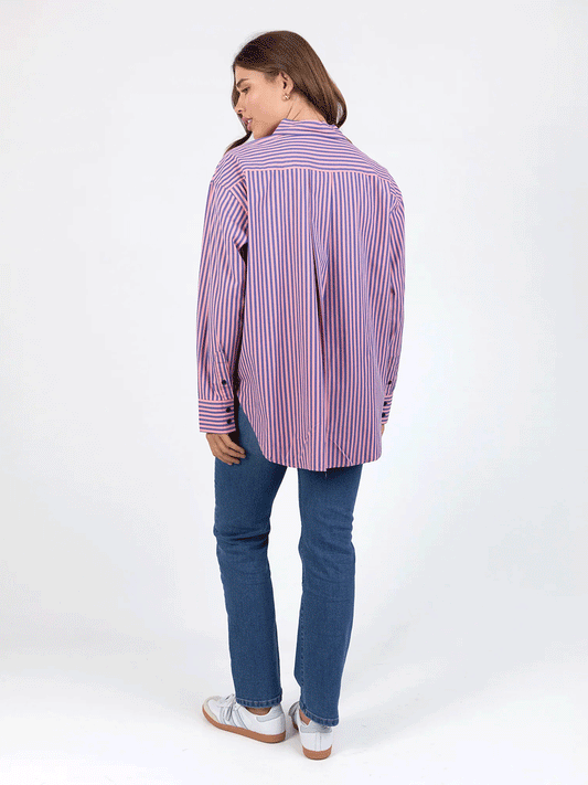 Lila Stripe Shirt