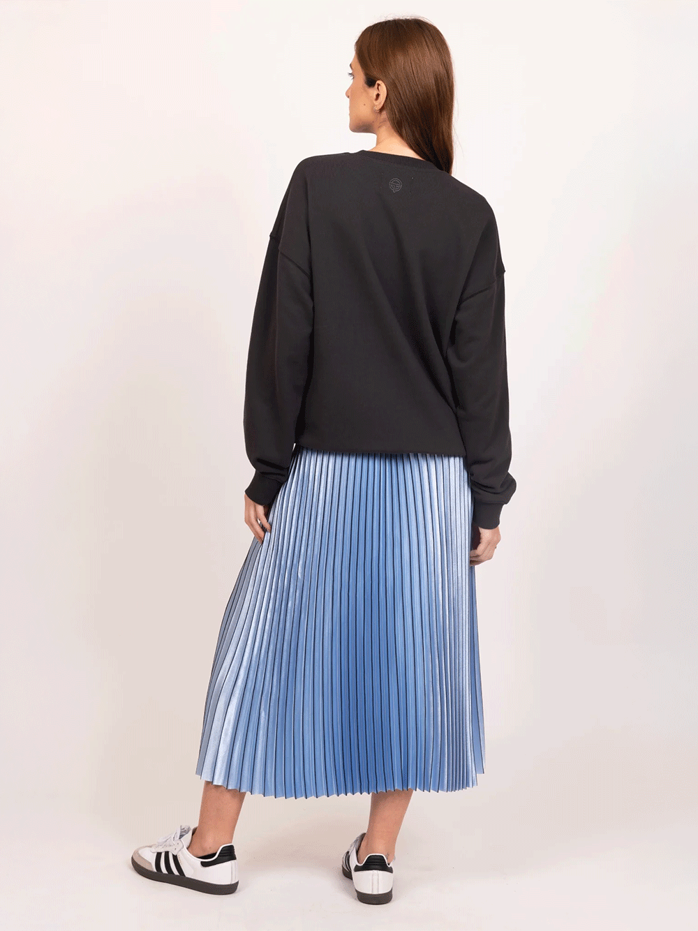 Lilian Pleat Skirt - OMBRE BLUE
