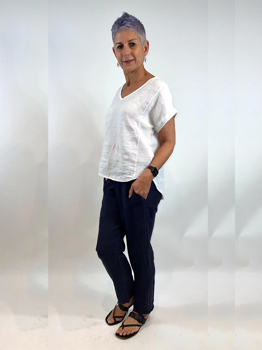 Linen Top - WHITE