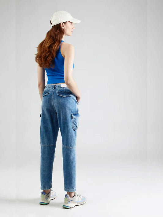 Liora Windy Blue Cargo Jeans