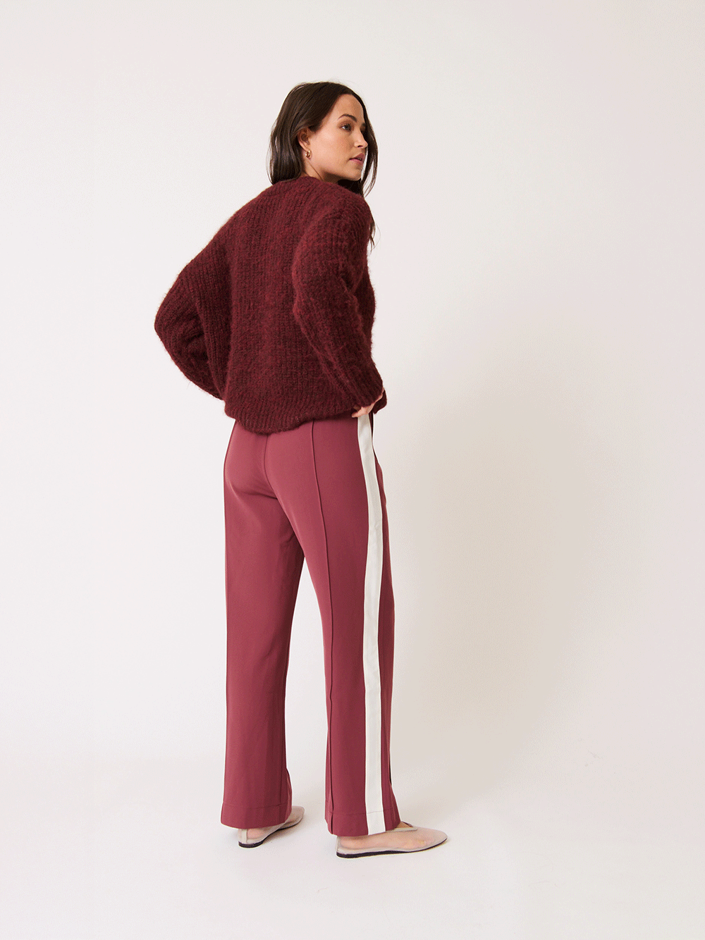 Lorenza Knit Sweater - PLUM