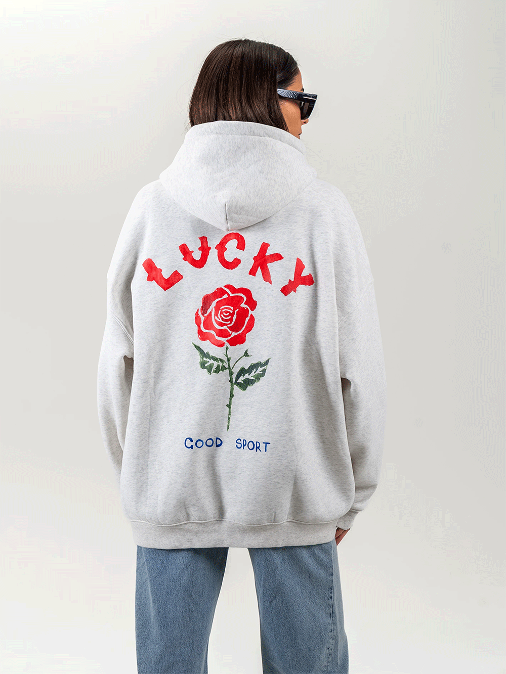 Lucky Hoodie - LIGHT GREY MARLE