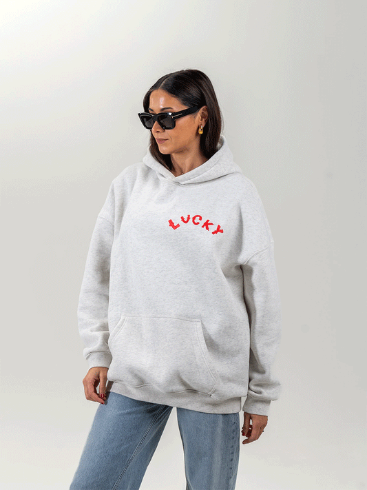Lucky Hoodie - LIGHT GREY MARLE