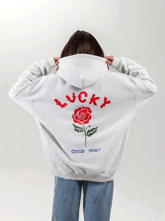 Lucky Hoodie - LIGHT GREY MARLE