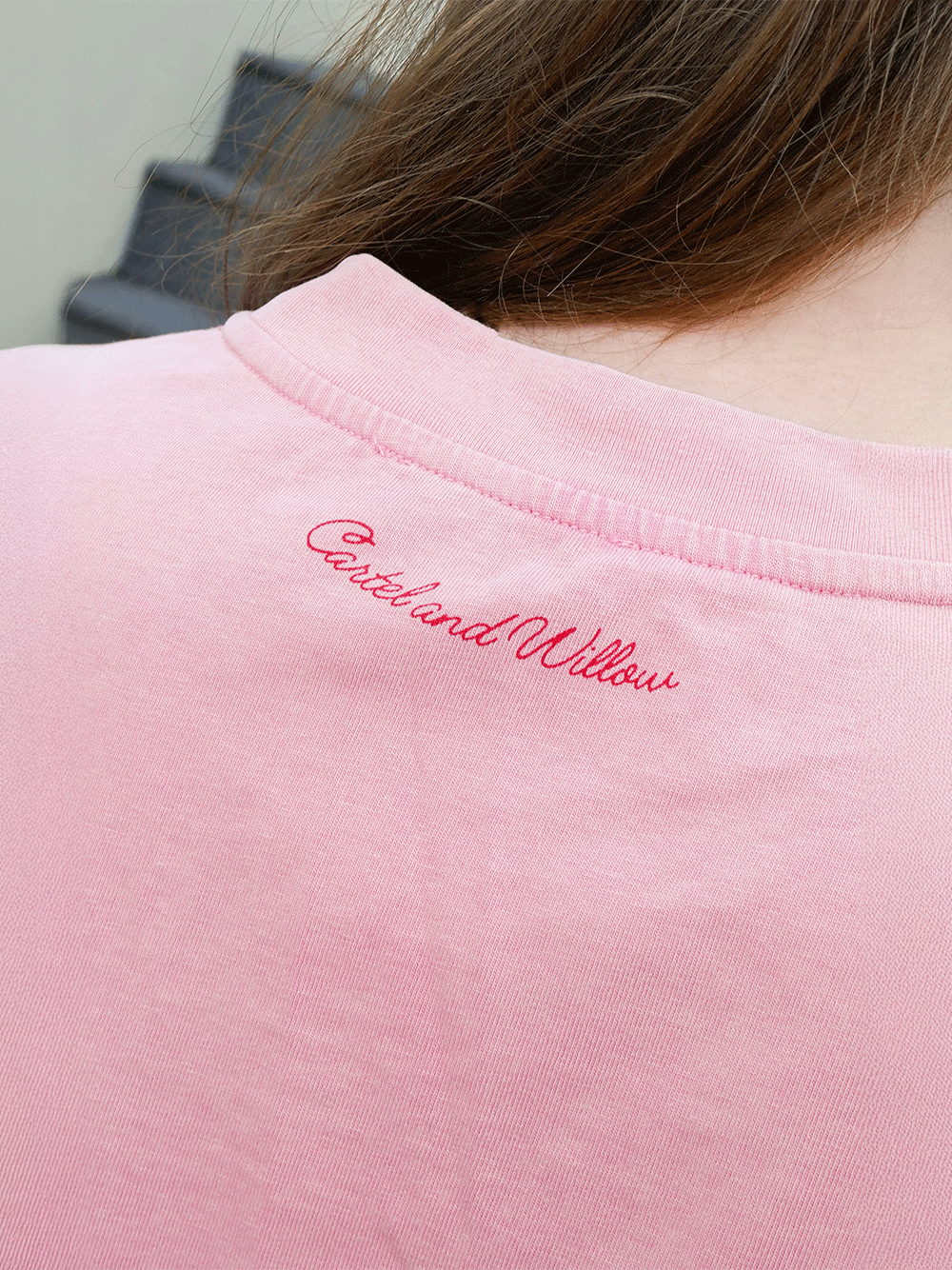 Lucky In Love Long Sleeve Tee - VINTAGE WASH PINK