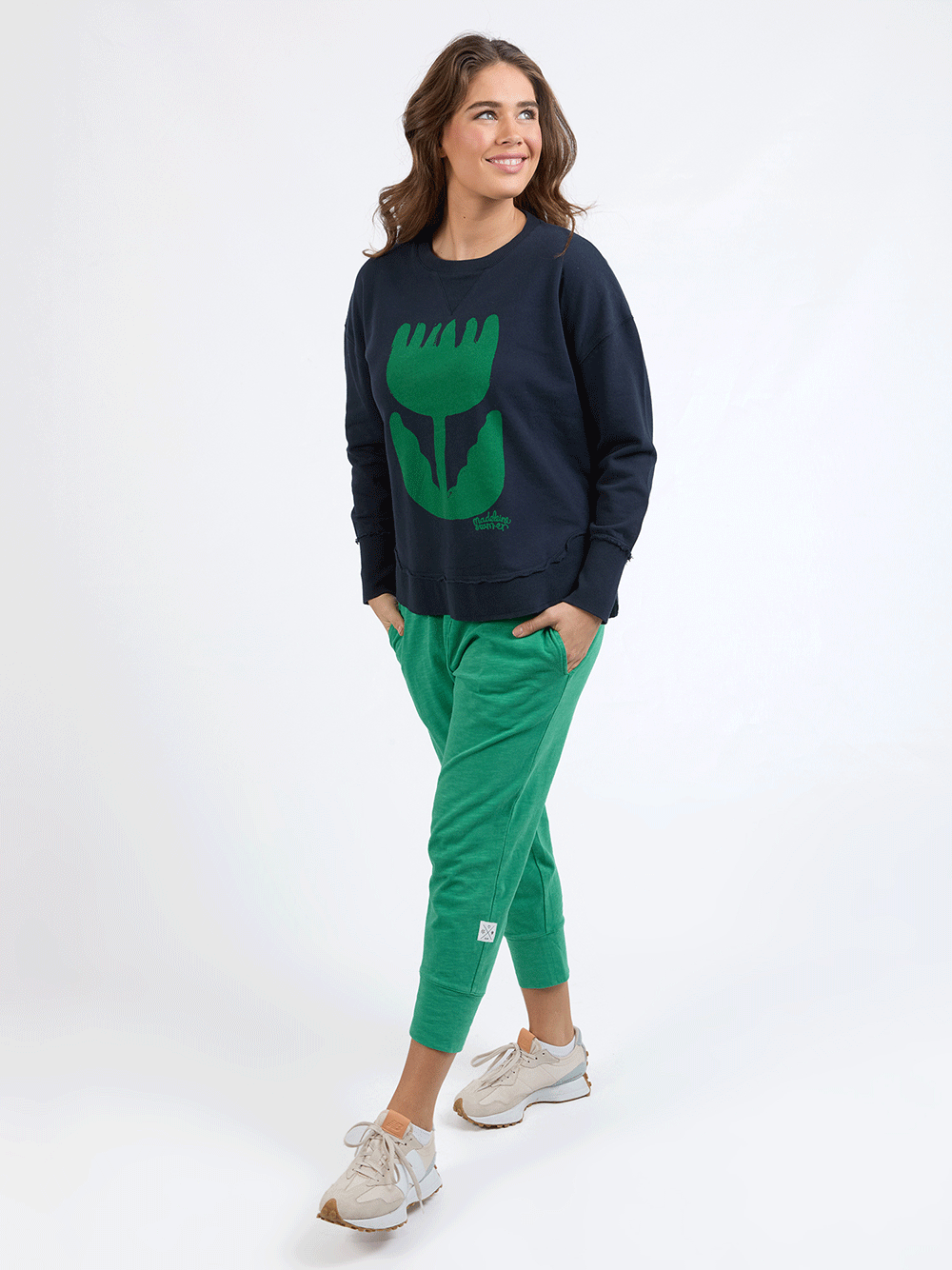 Madeleine Stamer Crew Neck Sweater - NAVY