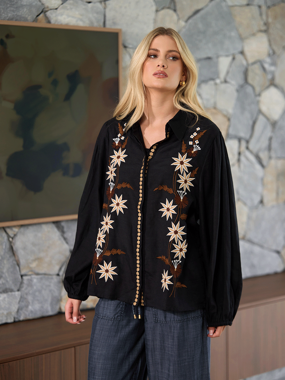 Mason Earthy Flower Shirt