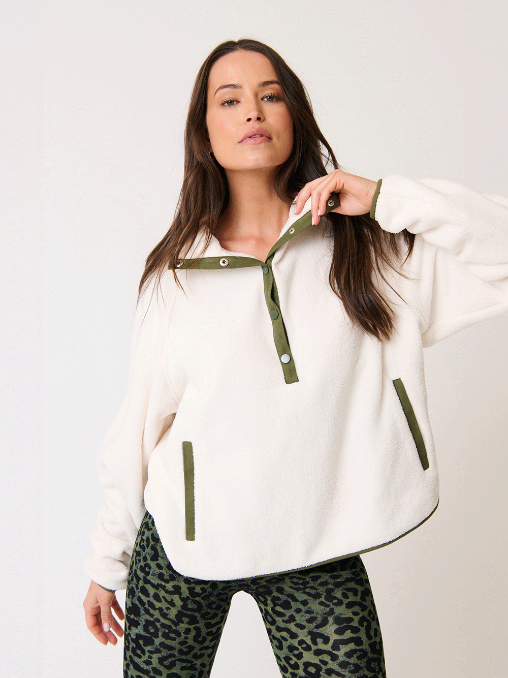 Mattie Pullover - CREAM/KHAKI