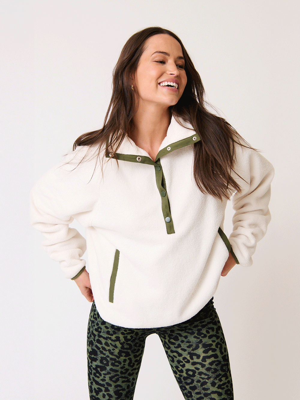 Mattie Pullover - CREAM/KHAKI