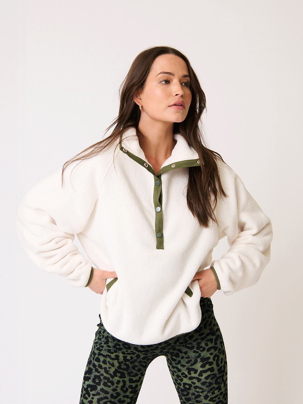 Mattie Pullover - CREAM/KHAKI
