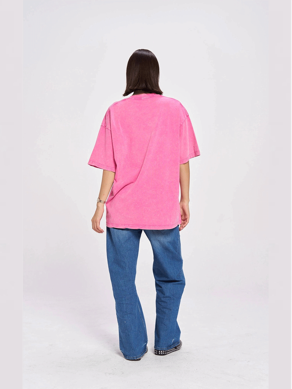 Mermaid La Sirene Oversize Tee - ROSE