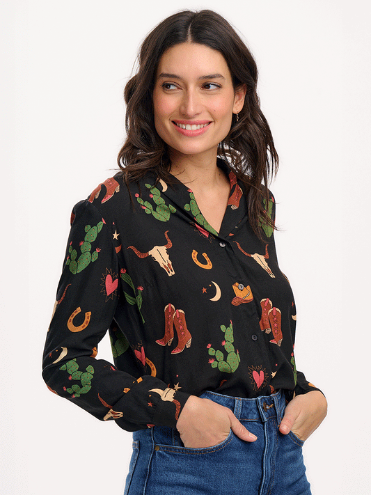 Micah Revere Shirt - COWGIRL PRINT