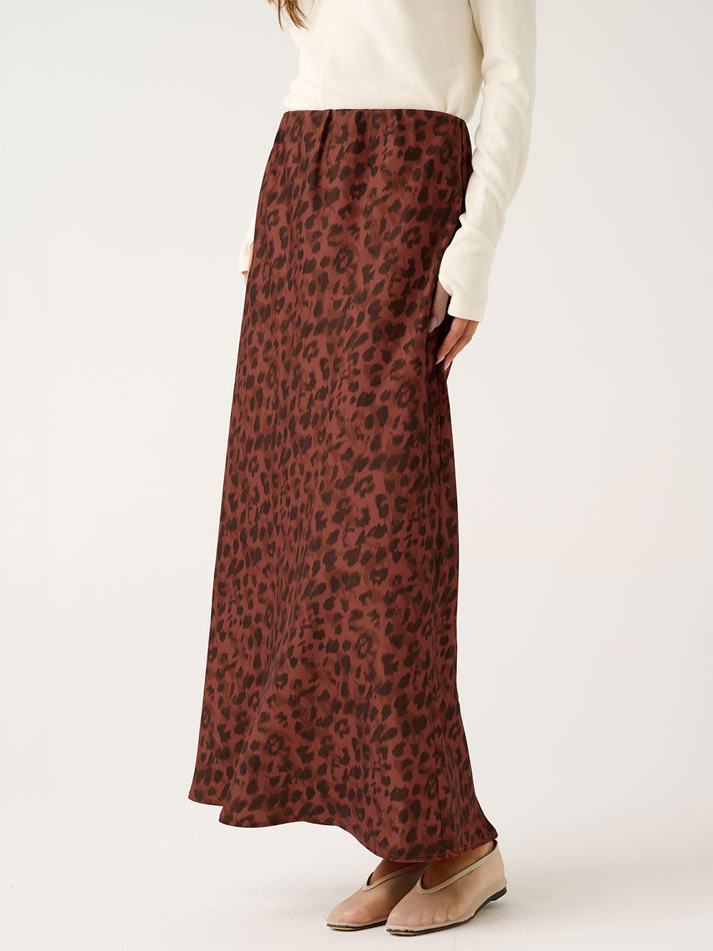 Millie Slip Skirt - FUDGE LEOPARD