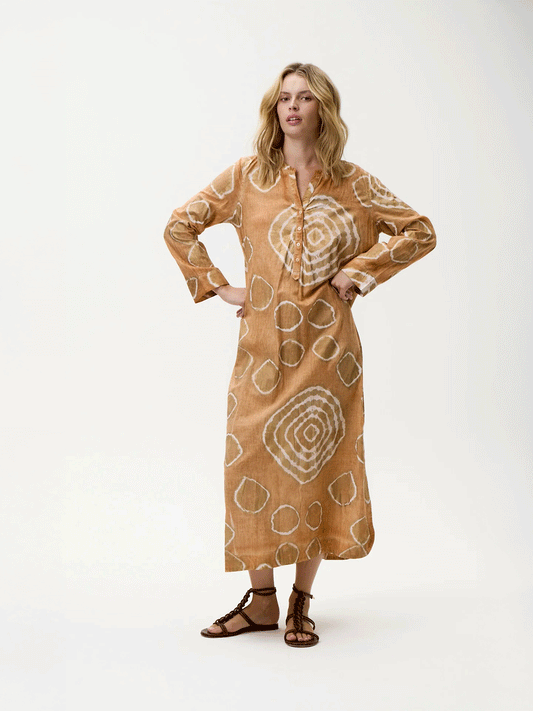 Bazaar Kaftan Dress - MORROCAN FOIL PRINT