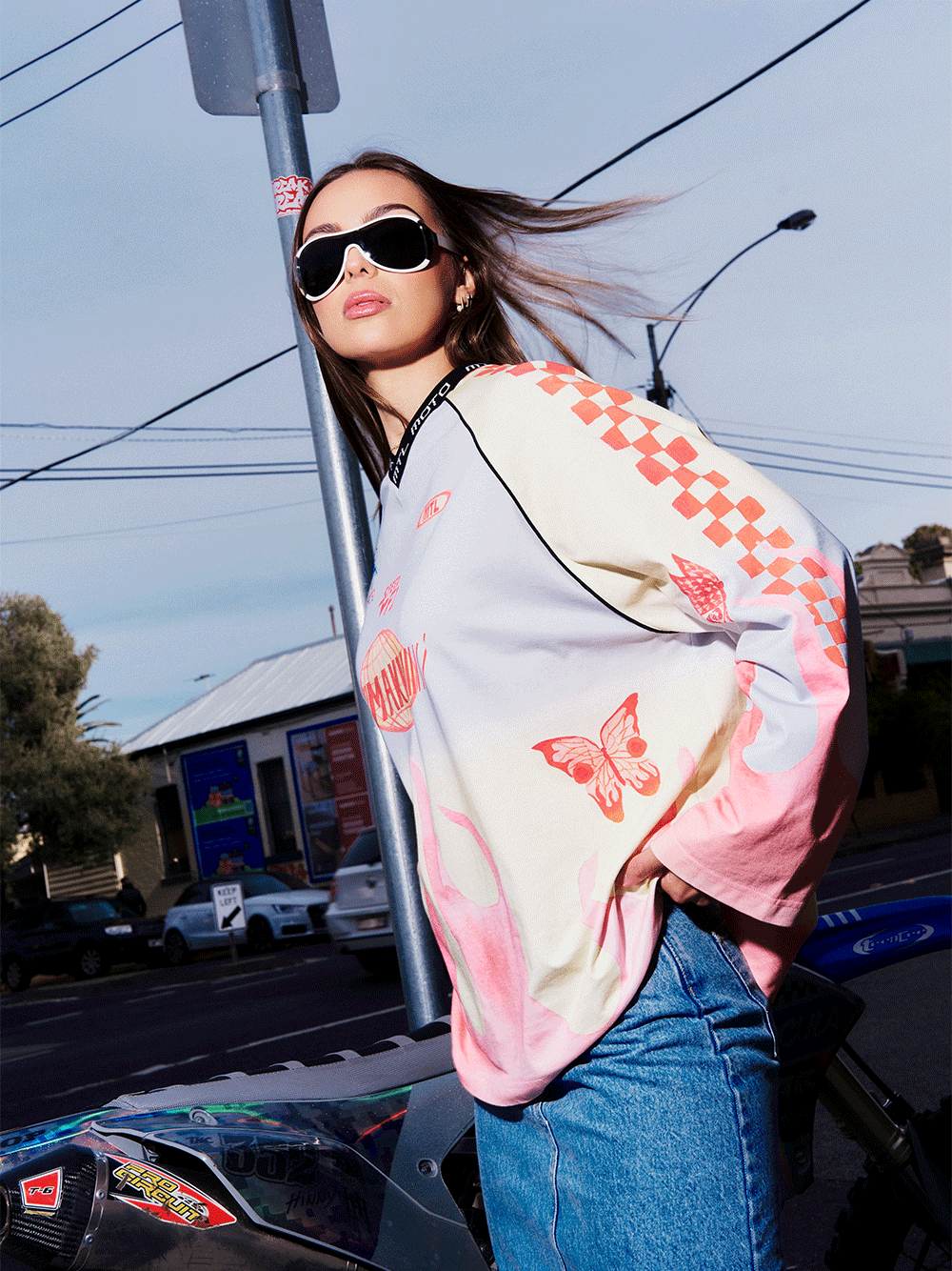 MLT Moto Long Sleeve Top