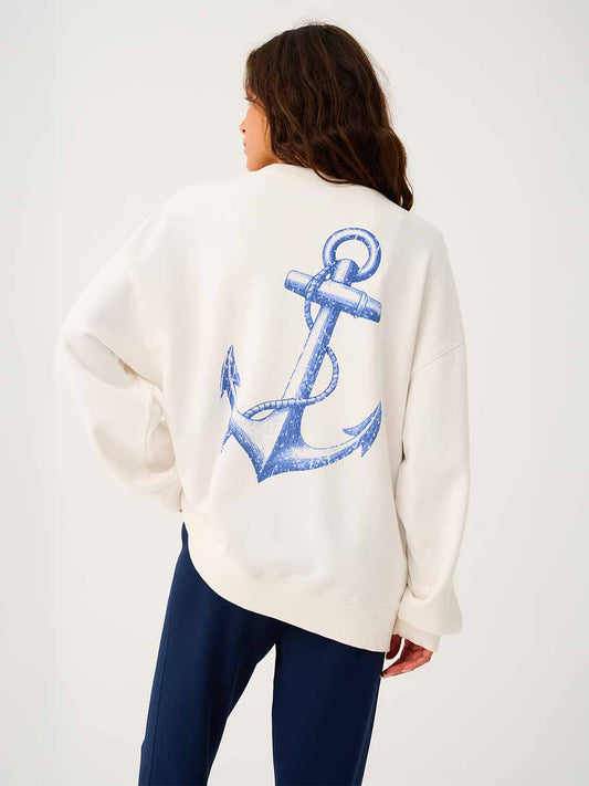 Nina Sweater - WHITE ANCHOR