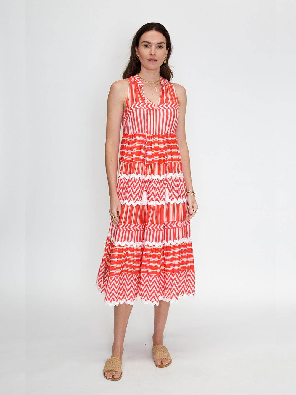 Palladio Maxi Dress - RED