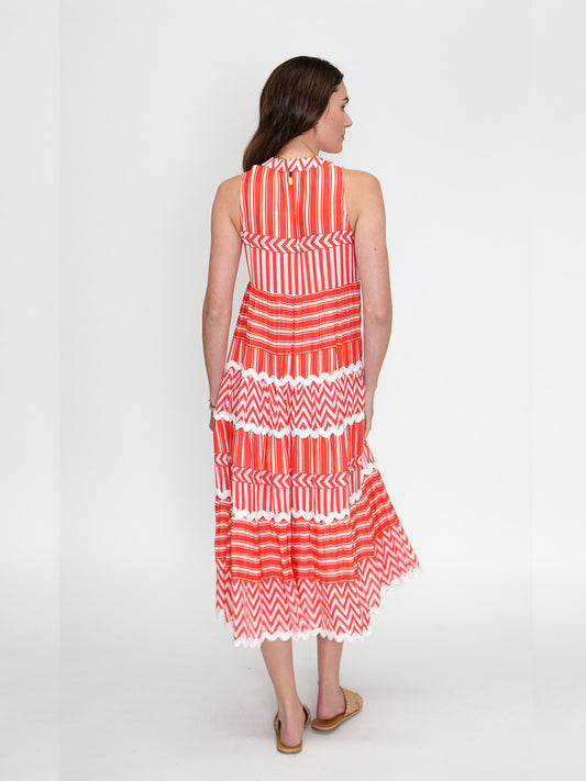 Palladio Maxi Dress - RED
