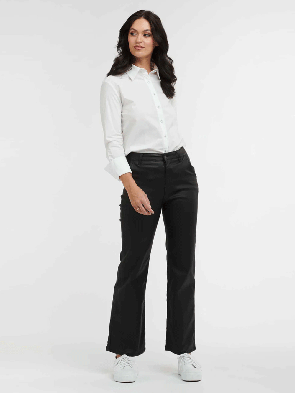 Shirley Jeans - BLACK COATED