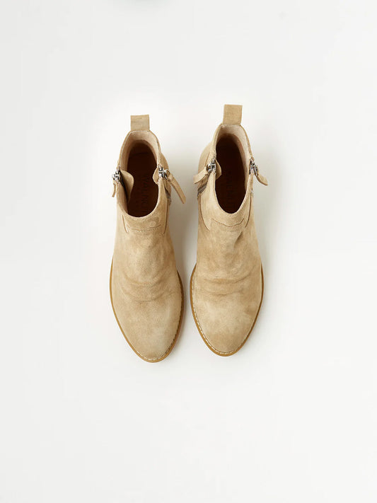 Danny Leather Boots - IVORY SUEDE