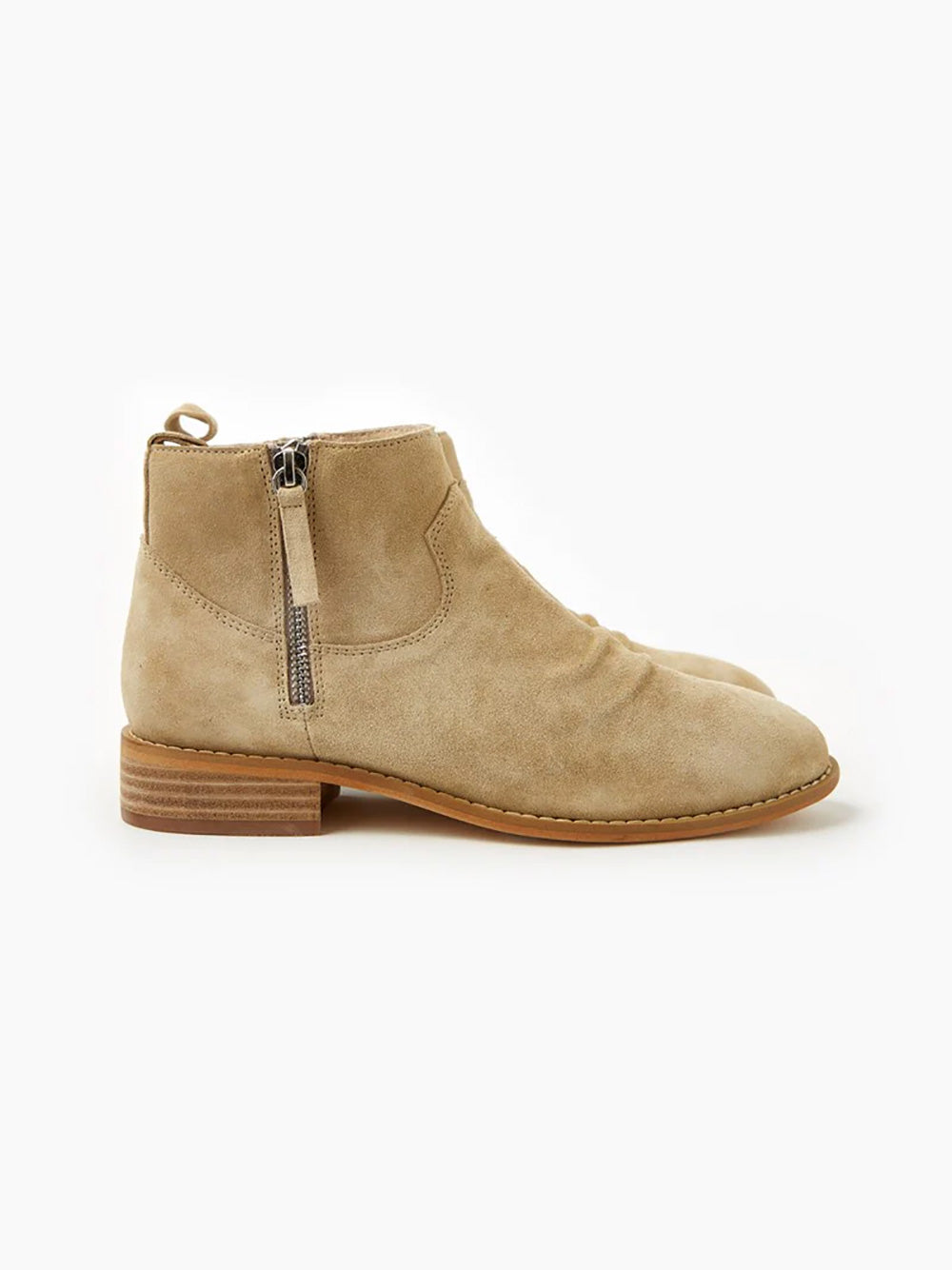 Danny Leather Boots - IVORY SUEDE