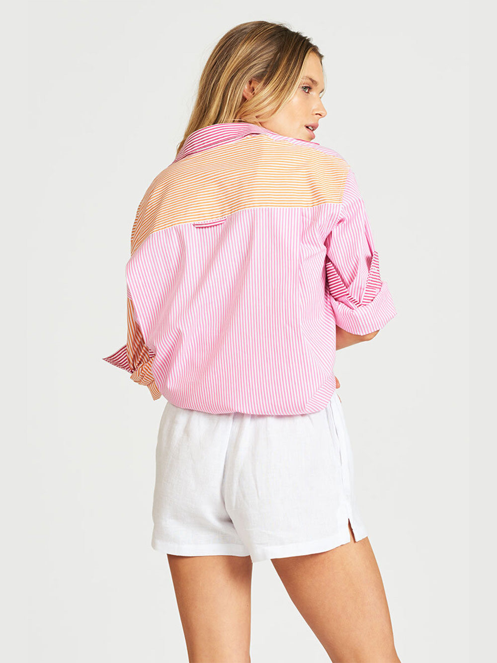Boyfriend Oversized Shirt - FIESTA COMBO