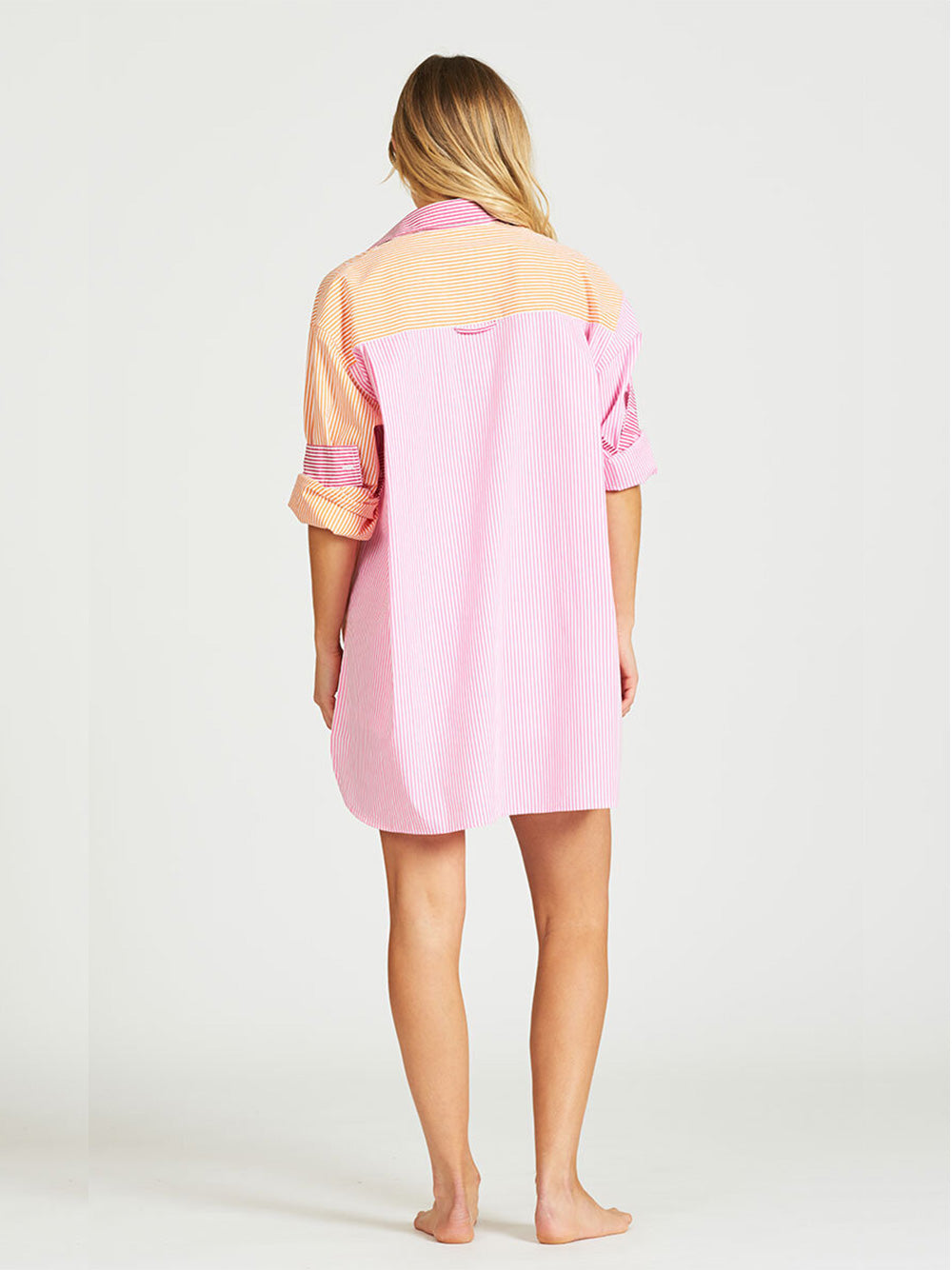 Boyfriend Oversized Shirt - FIESTA COMBO
