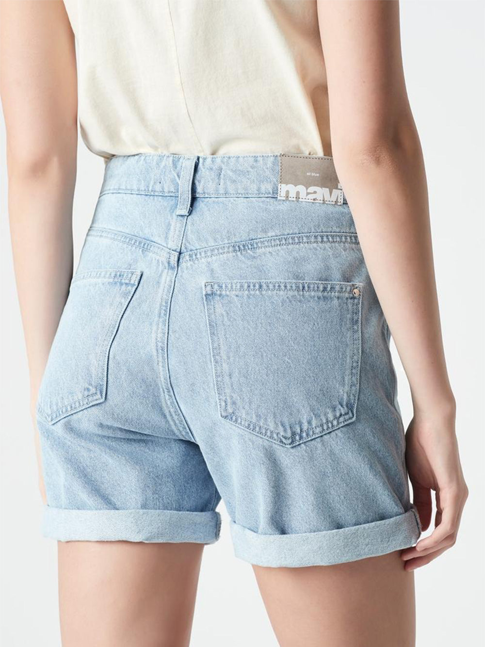 Marla Bleached Denim Shorts