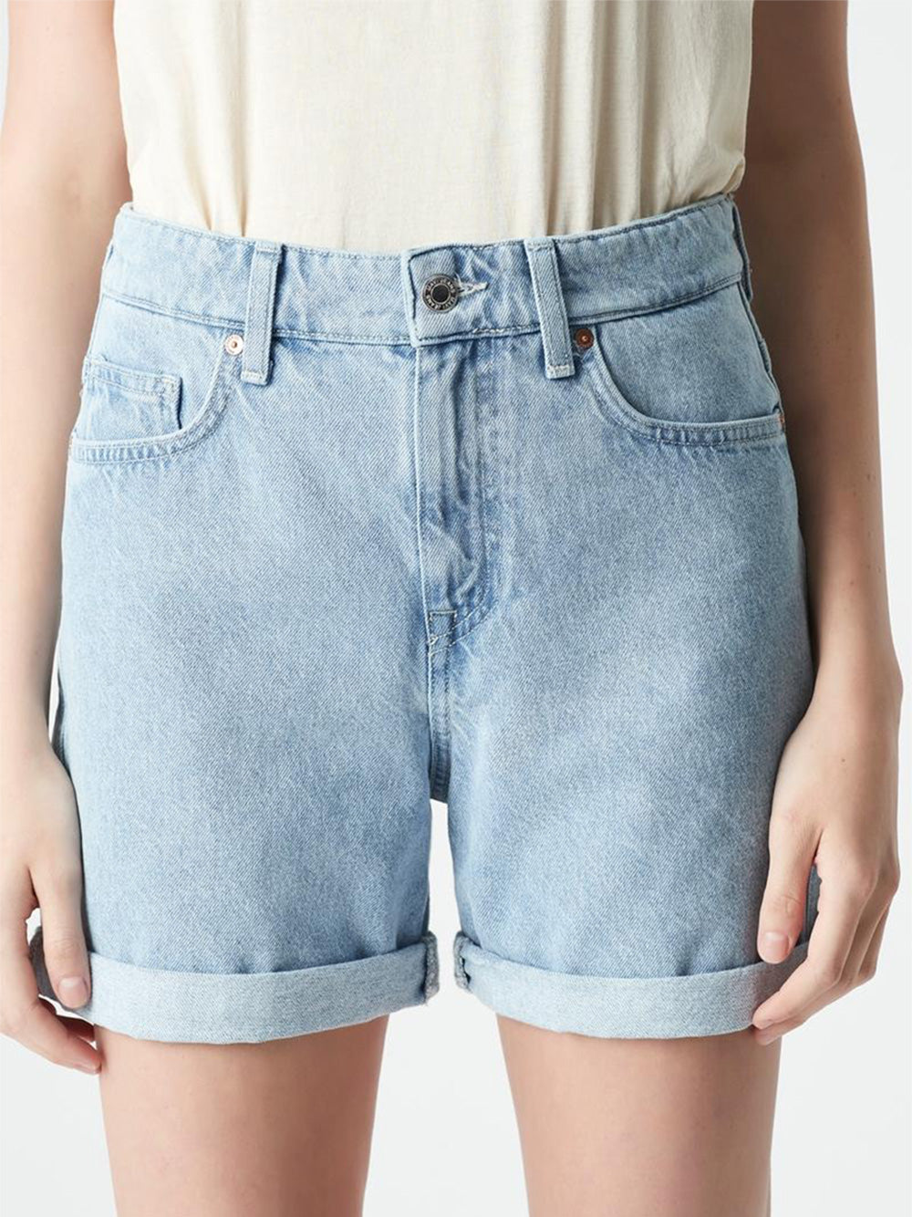 Marla Bleached Denim Shorts