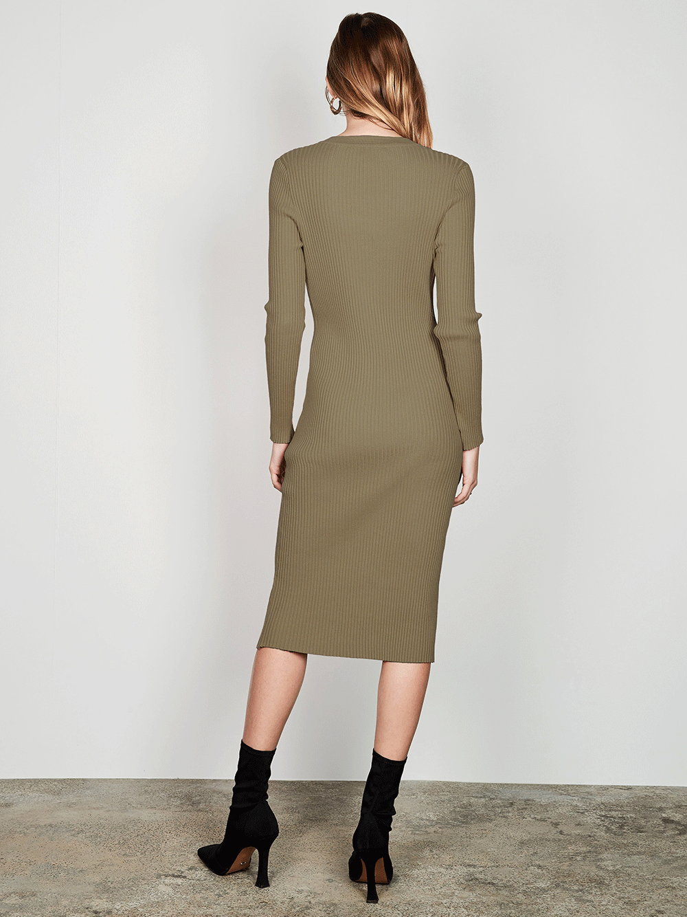 Sonia Knit Dress - KHAKI