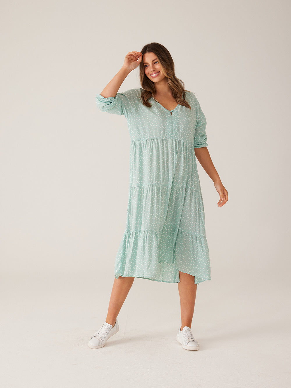 Cali Midi Dress - SAGE