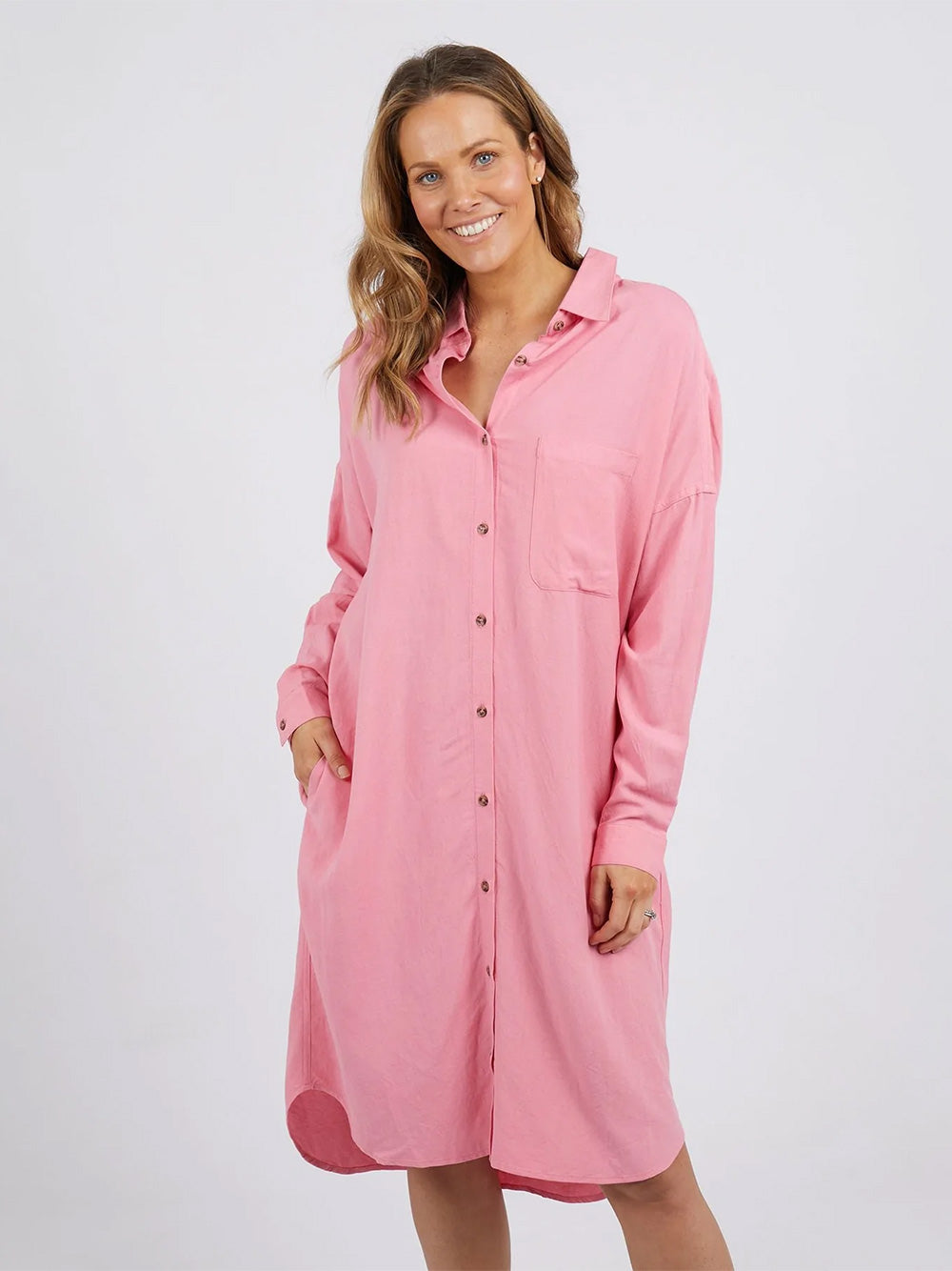 Georgie Shirtdress - PINK