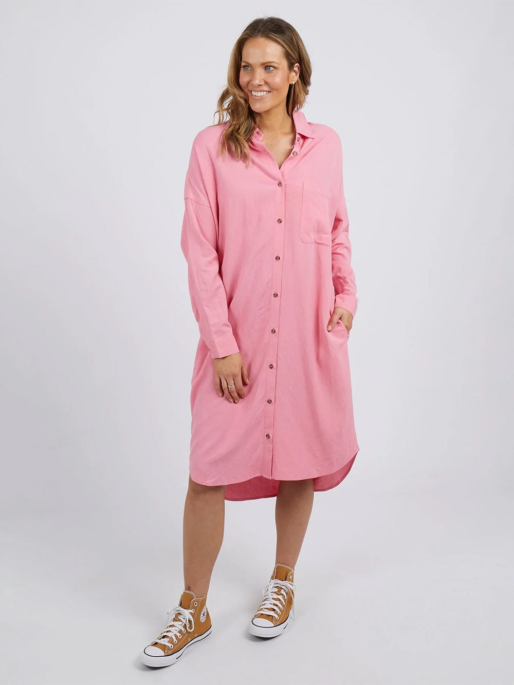 Georgie Shirtdress - PINK