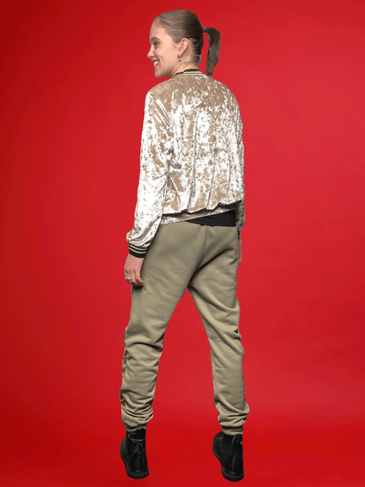 Glam Track Pants - KHAKI
