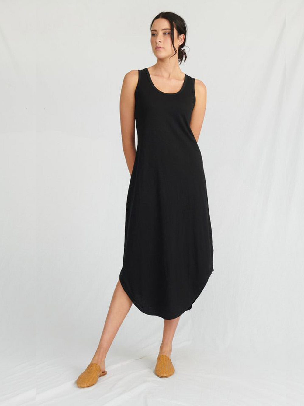 Hamptons Tank Dress - BLACK