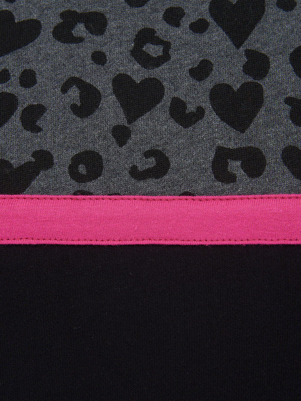 Noah Sweatshirt - BLACK/LEOPARD