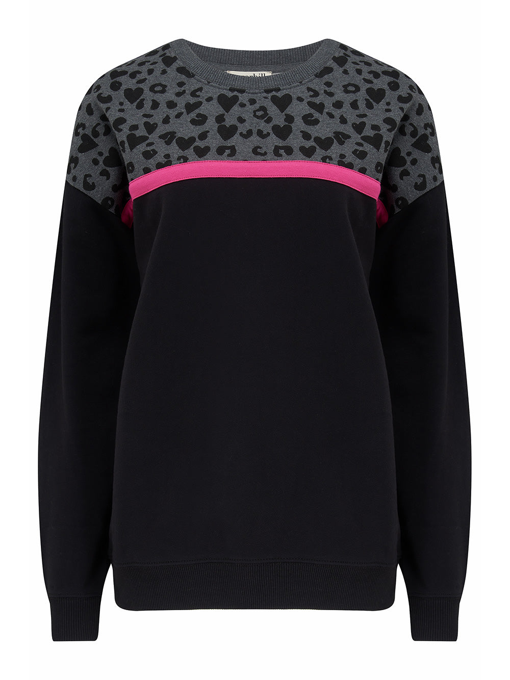 Noah Sweatshirt - BLACK/LEOPARD