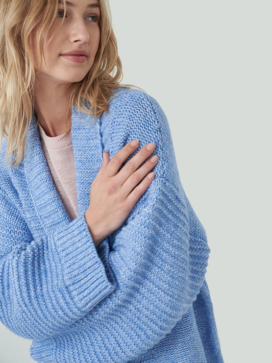 Seville Short Cardigan - BLUE