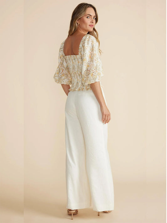 Miranda Shirred Blouse