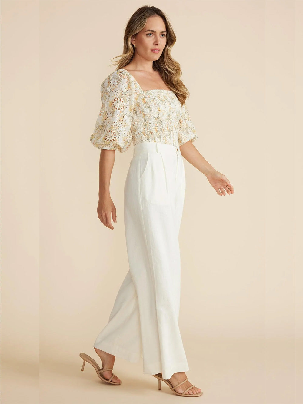 Miranda Shirred Blouse