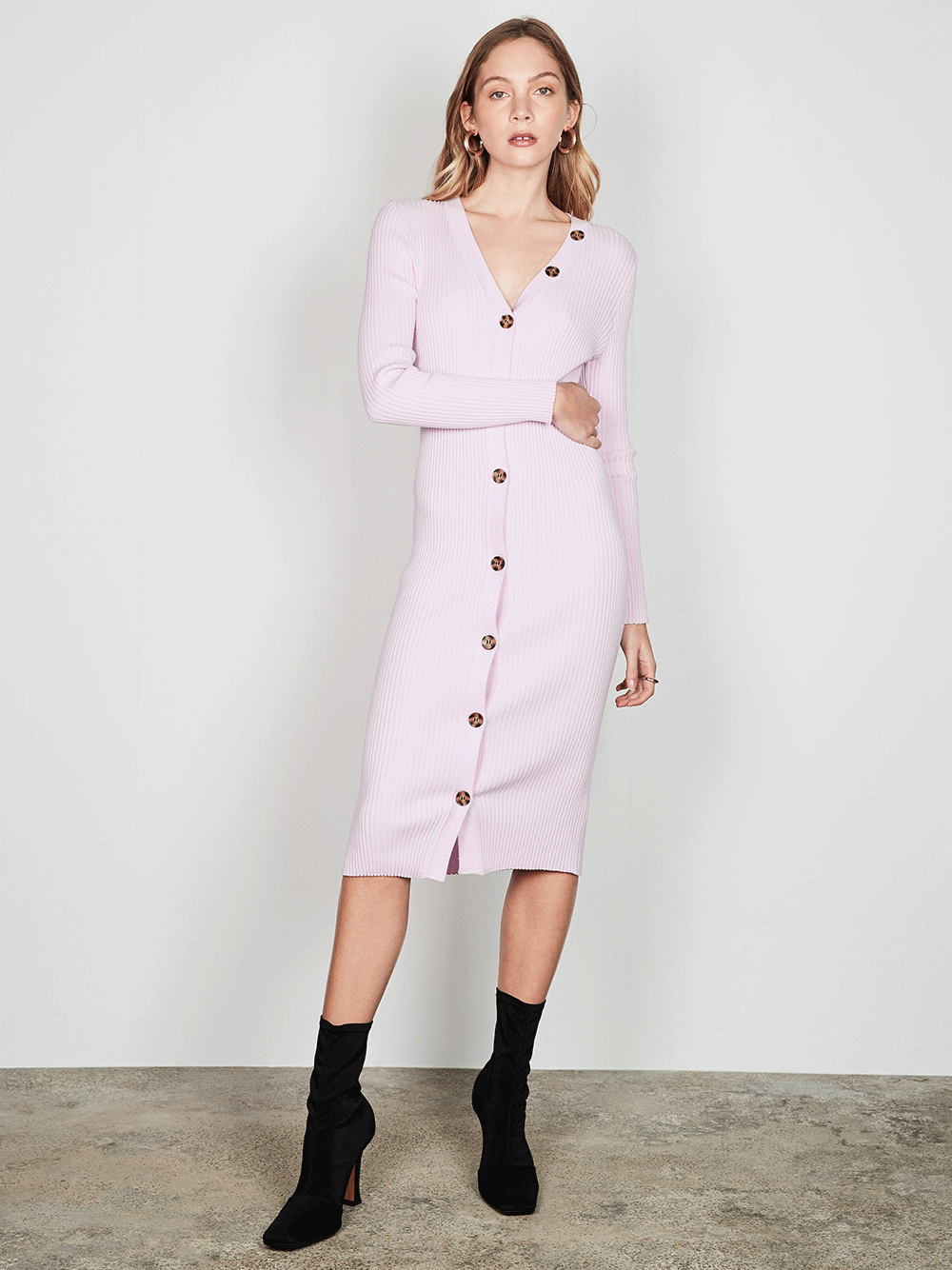 Sonia Knit Dress - LILAC