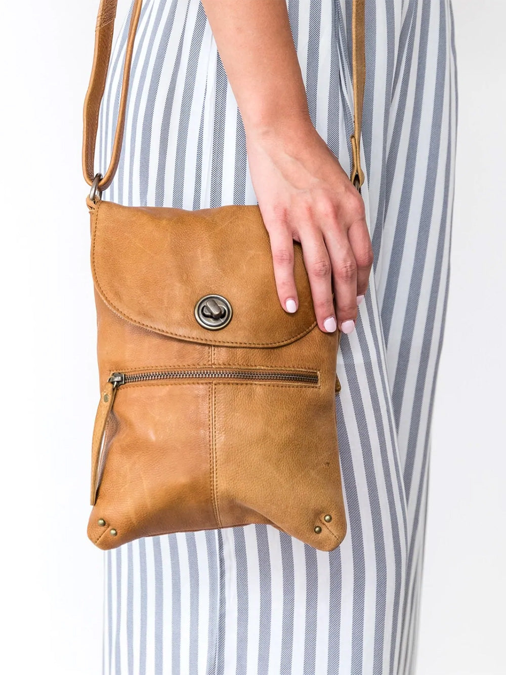 Tayla Cross Body Bag - TAN