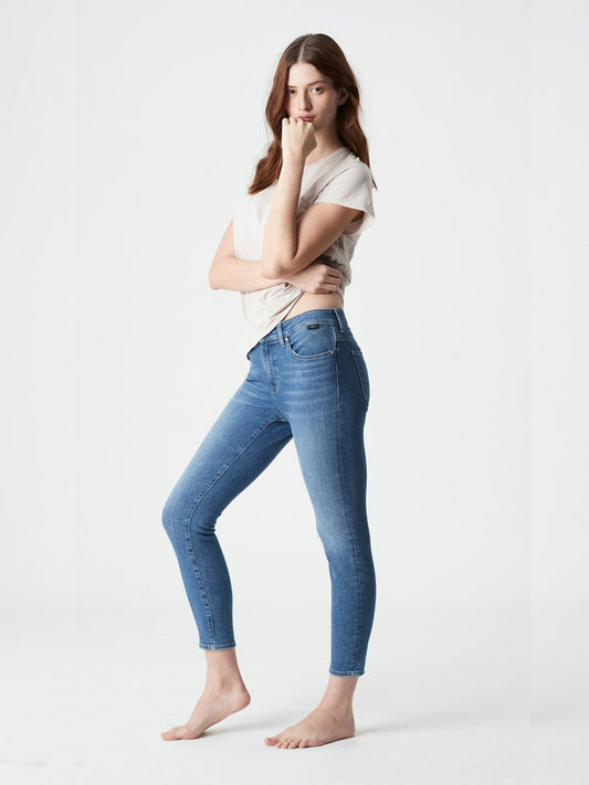 Tess Jeans - Mid Indigo Organic Blue