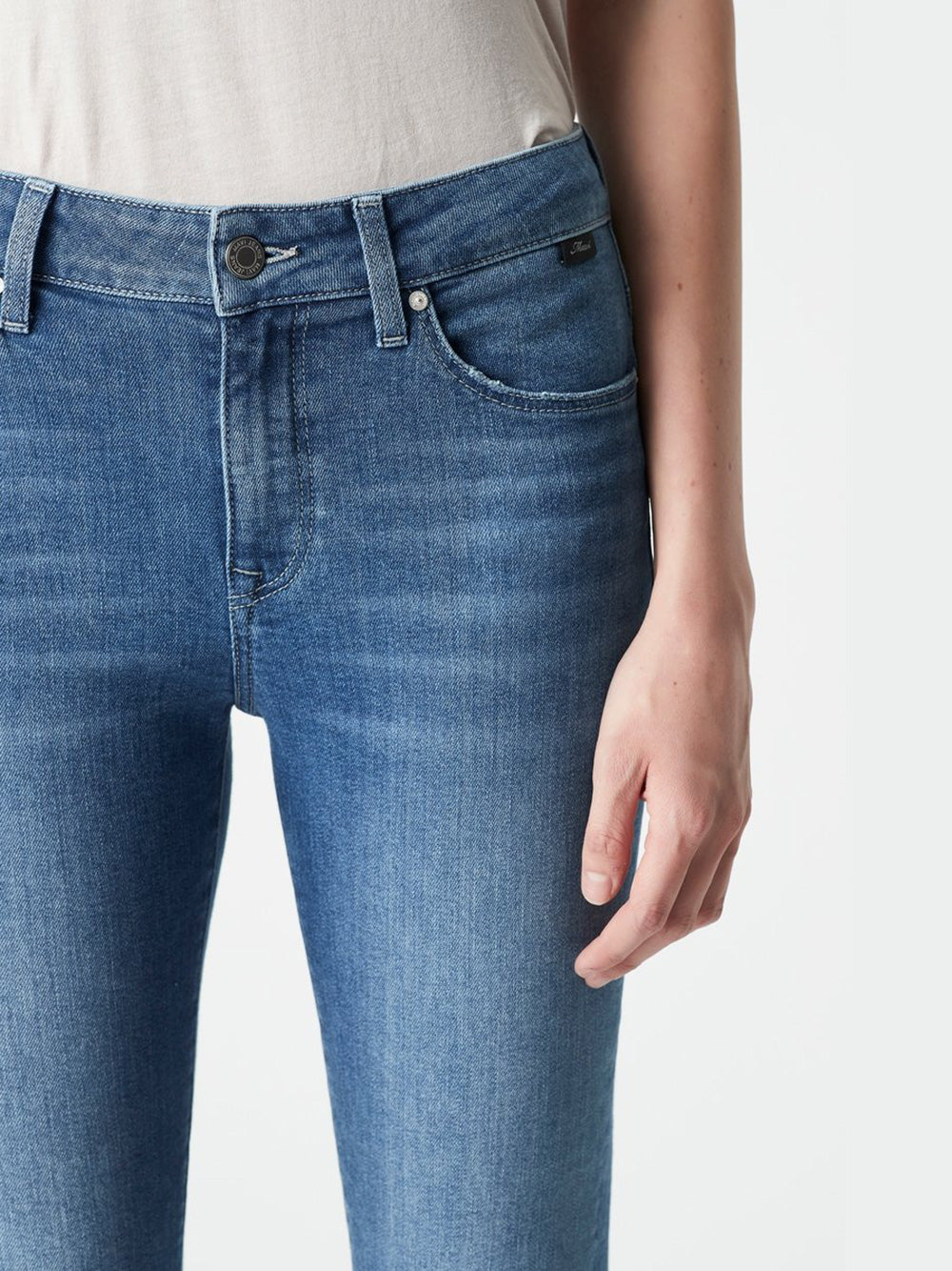 Tess Jeans - Mid Indigo Organic Blue